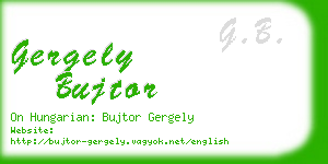 gergely bujtor business card